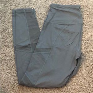 Grey Victoria sport mesh panel leggings